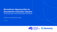Biomethane Opportunities to Decarbonise Australian Industry