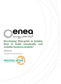 Which business models for mini-grids in Zambia?